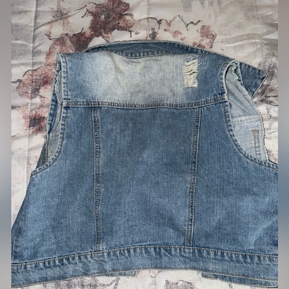 Dollhouse Adult Size Jean Jacket Vest - Picture 6 of 6